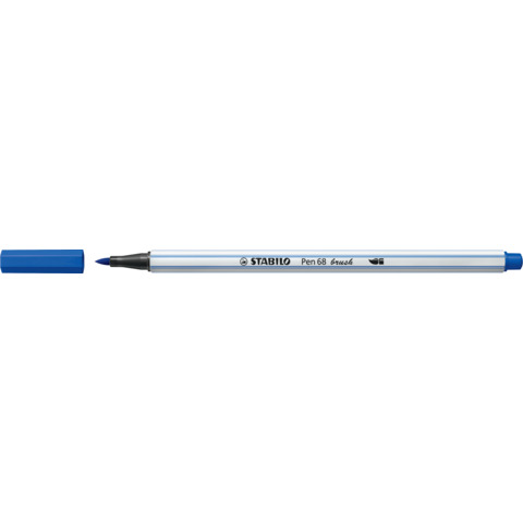 Pennarello Stabilo Pen 68 brush – punta a pennello – M 1 mm blu oltremare – 568/32