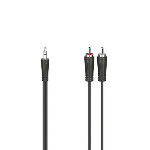 Cavo Jack 3.5 mm – 1,5 metri – 2x RCA Hama nero 7200720