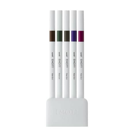 Fineliner Uni Emott  – 0,4 mm – vintage color conf. 5 pezzi – M PEM-SY 5C 3
