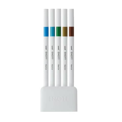 Fineliner Uni Emott  – 0,4 mm – island color conf. 5 pezzi – M PEM-SY 5C 4