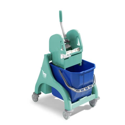 Carrello per pulizie TTS Nick Tec singolo – 25 Lt – verde 00006049
