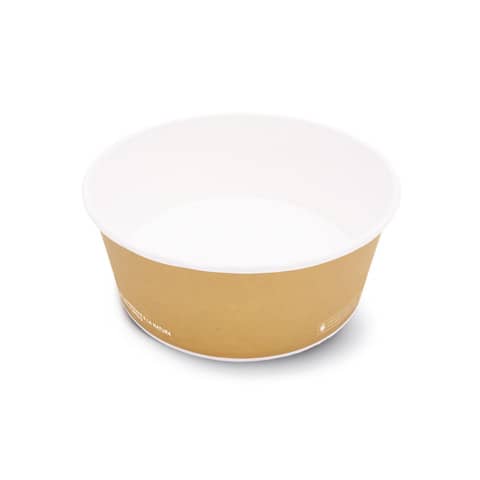 Contenitore Fast Food Scatolificio del Garda S80 Biopol laminato Biopolimero – avana – Ø150xH.61 mm cf. 60 pezzi S80-65