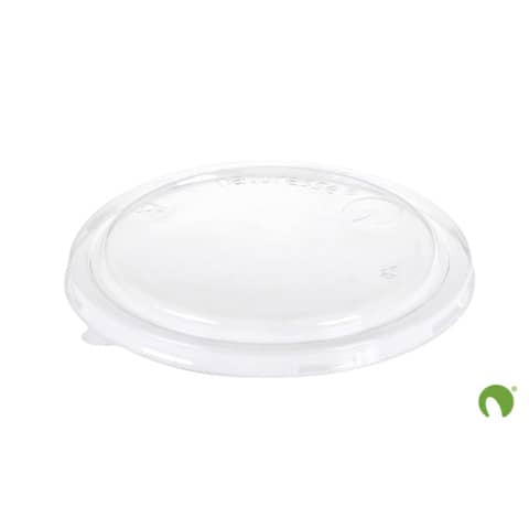 Coperchio Bio in PLA Scatolificio del Garda Nature Works Ø150 mm trasparente per contenitore S80 – conf. 50 pz 17590