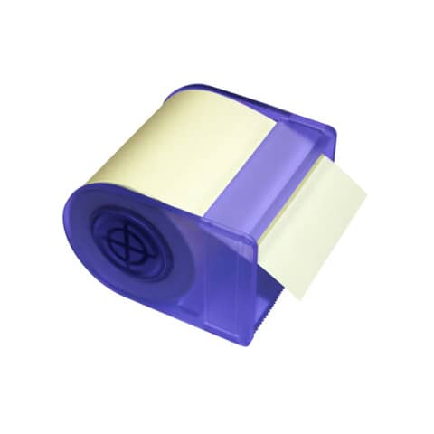 Dispenser comprensivo di roll adesivo Global notes – 60 mm x 10 m giallo/blu Q562401