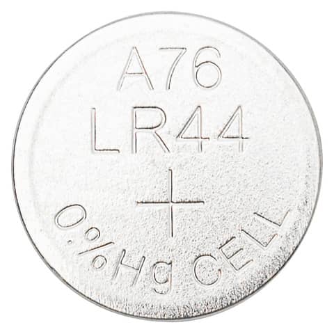 Batterie alcaline a bottone 1.5V Q-Connect LR44 conf. 10 pezzi in blister – KF14557