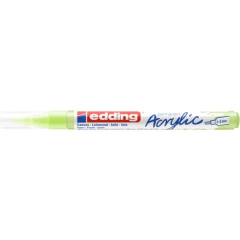 Marcatore acrilico Edding 5300  – punta tonda 1-2 mm tratto fine – verde pastello – E-5300 917