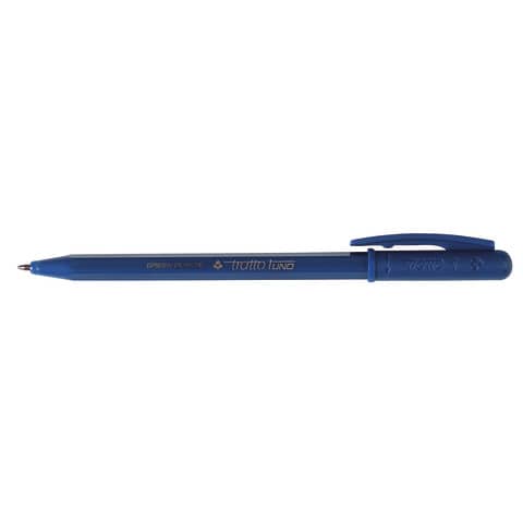 Penne a sfera Tratto 1Uno Green Plastic punta 1 mm – tratto 0,5 mm – blu – Conf. 50 pezzi – F838301