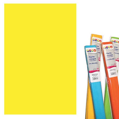 Rotolo di Carta crespa – 50×250 cm – 40 g/m² Deco giallo 10713/02
