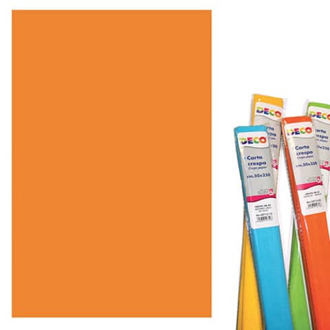 Rotolo di Carta crespa – 50×250 cm – 40 g/m² Deco arancio 10713/05