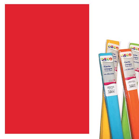 Rotolo di Carta crespa – 50×250 cm – 40 g/m² Deco rosso natale 10713/06