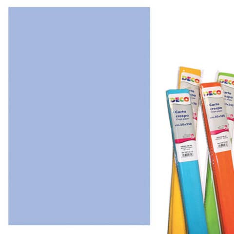 Rotolo di Carta crespa – 50×250 cm – 40 g/m² Deco azzuro cielo 10713/13