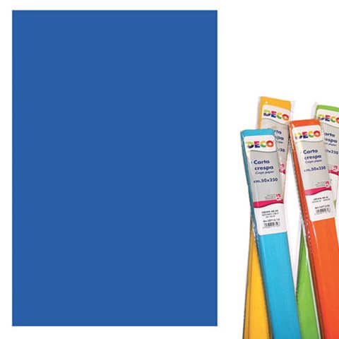 Rotolo di Carta crespa – 50×250 cm – 40 g/m² Deco blu 10713/14