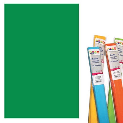 Rotolo di Carta crespa – 50×250 cm – 40 g/m² Deco verde medio 10713/17