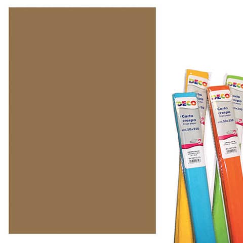 Rotolo di Carta crespa – 50×250 cm – 40 g/m² Deco marrone 10713/19