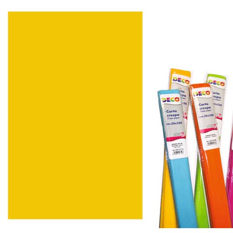 Rotolo di Carta crespa – 50×250 cm – 40 g/m² Deco oro 05121