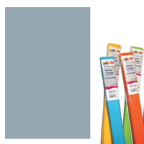 Rotolo di Carta crespa – 50×250 cm – 40 g/m² Deco argento 05122