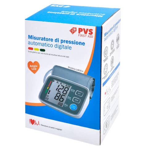 Sfigmomanometro digitale da braccio PVS U80EH – bianco/azzurro SFI230