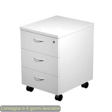 Cassettiera a tre cassetti smontata Artexport Presto 43x52x59,5 cm – bianco 60021/3