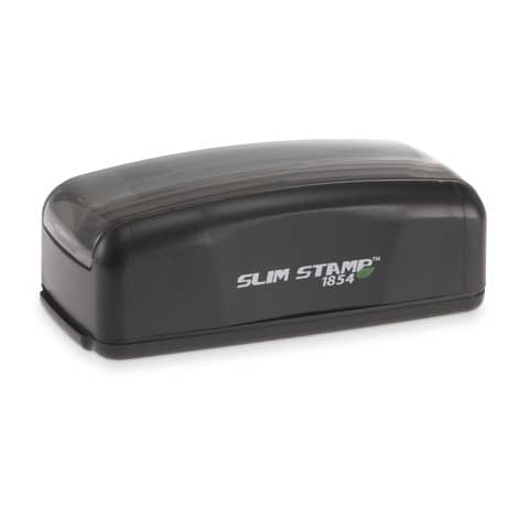 Timbro di testo preinchiostrato Trodat tascabile – Slim Stamp 1854 compatibile Brother – 16×52 mm 147621