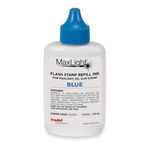 Inchiostro per timbri Trodat MaxLight REFILL 59 ml – blu – 102536