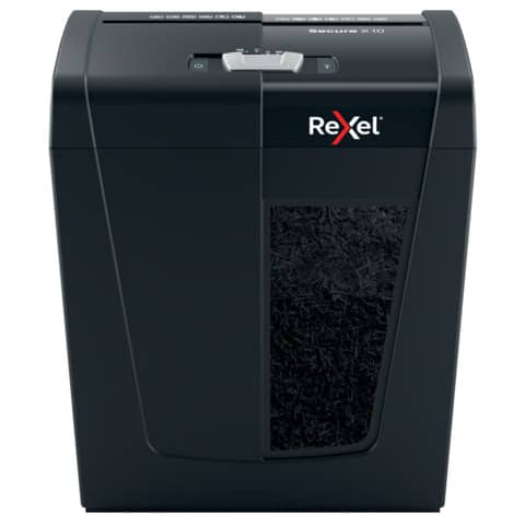 Distruggidocumenti uso personale Rexel Secure X10 – P-4 – 18 L – taglio a frammenti 4×40 mm – 2020124EU