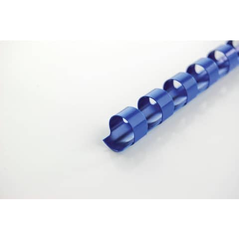 Dorsi plastici CombBind a 21 anelli – 8 mm A4 – fino a 45 fogli – conf da 100 dorsi GBC blu – 4028234