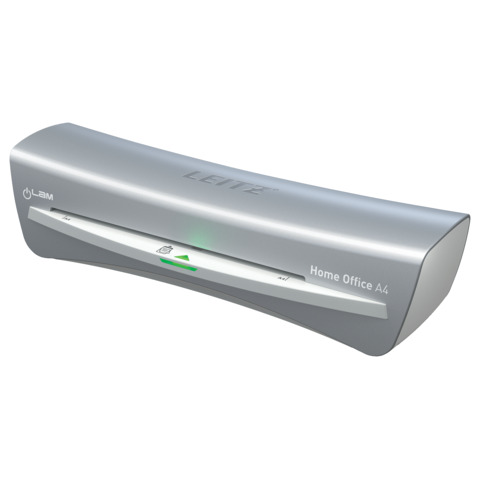 Plastificatrice a caldo compatta a 2 rulli Leitz iLam Home Office A4 grigio metallizzato – 73680089
