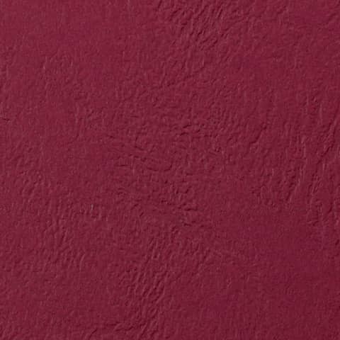 Copertine per rilegatura GBC Leathergrain in cartoncino goffrato A4 rosso scuro – conf. 100 pezzi – CE040030