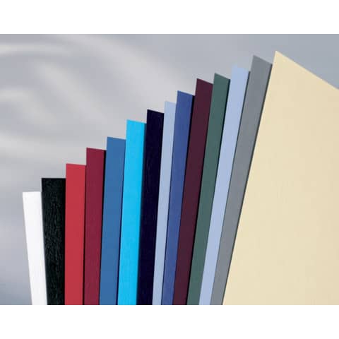 Copertine per rilegatura GBC Leathergrain in cartoncino goffrato A4 avorio – conf. 100 pezzi – CE040065