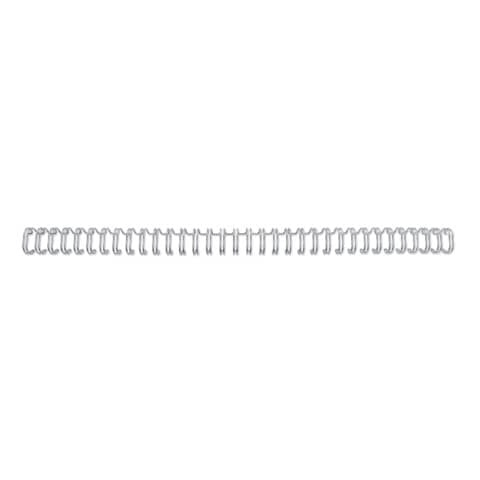 Spirali metalliche a 34 anelli GBC WireBind 6 mm A4 argento – fino a 55 fogli – conf. 100 pezzi – RG810497