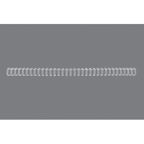 Spirali metalliche a 34 anelli GBC Wirebind 8 mm A4 bianco – fino a 70 fogli – conf. 100 pezzi – RG810570