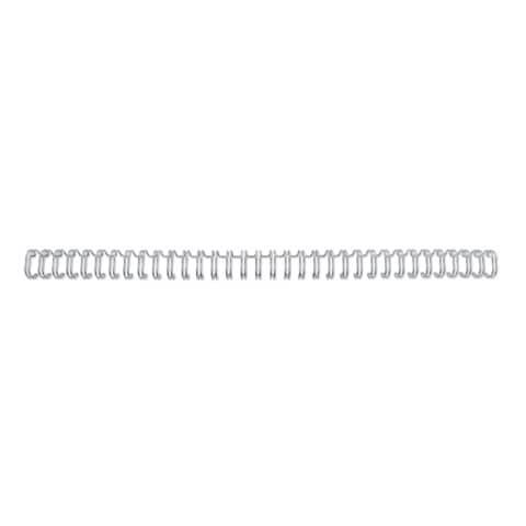 Spirali metalliche a 34 anelli GBC WireBind 9 mm A4 argento – fino a 85 fogli – conf. 100 pezzi – RG810697