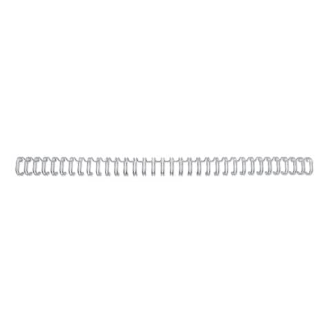 Spirali metalliche a 34 anelli GBC WireBind 11 mm A4 argento – fino a 100 fogli – conf. 100 pezzi – RG810797