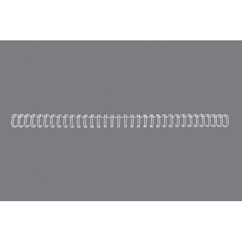 Spirali metalliche a 34 anelli GBC Wirebind 12 mm A4 bianco – fino a 115 fogli – conf. 100 pezzi – RG810870