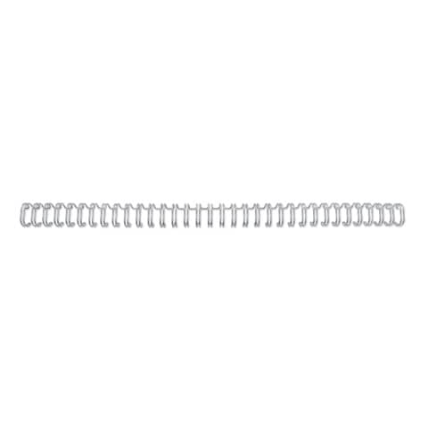 Spirali metalliche a 34 anelli GBC Wirebind 12 mm A4 argento – fino a 115 fogli – conf. 100 pezzi – RG810897
