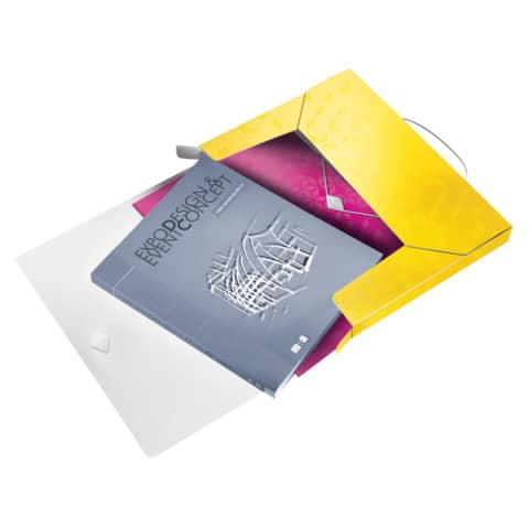 Cartella Progetti Leitz WOW dorso 3 cm – 250x30x330 mm – giallo 46290116