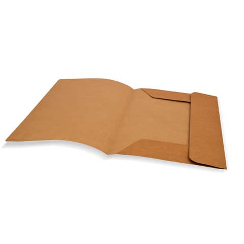 Cartelline a 3 lembi Euro-Cart in Kraft 24,5×34 cm – avana – conf. 25 pezzi – FM7XCM03AV