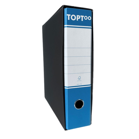 Registratore commerciale con custodia TOPToo dorso 8 cm – 23×30 cm – azzurro FMCRTU8AZ
