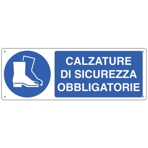 Cartello d’obbligo 35×12,5 cm Cartelli Segnalatori ”Calzature di sicurezza” E1905K