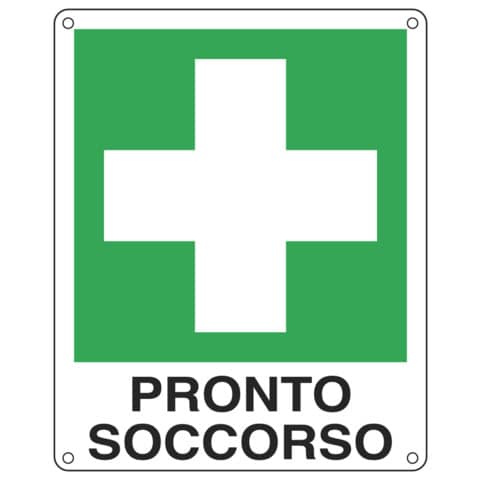 Cartello d’emergenza 12×14,5 cm Cartelli Segnalatori ”Pronto soccorso” E20101K
