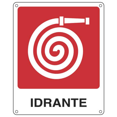 Cartello antincendio 25×31 cm Cartelli Segnalatori ”Idrante” E20117X