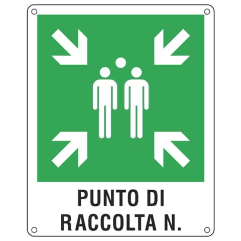 Cartello d’emergenza 40×50 cm Cartelli Segnalatori ”Punto di raccolta” E20171Y