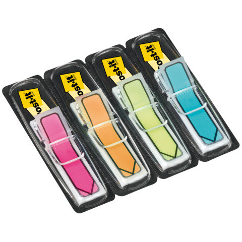 Segnapagina Post-it® Mini 684 Freccia 12×43,6 mm – assortiti 5 colori conf. 5 dipenser – 684-ARR1EU