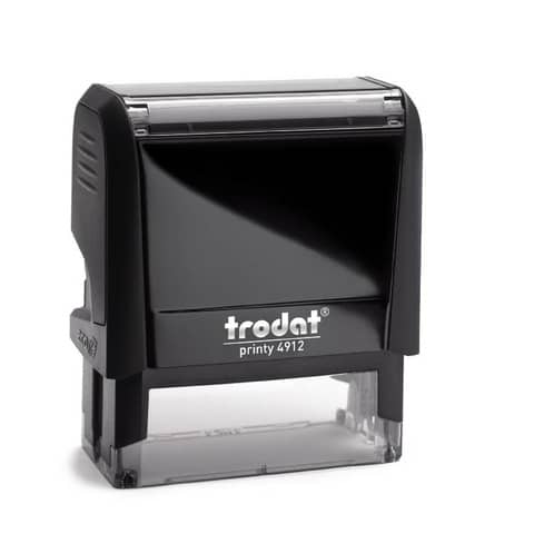 Printy 4912 Timbro di testo Trodat PERSONALIZZATO fino a 5 righe nero dim. max personalizzazione 47×18 mm – 11663