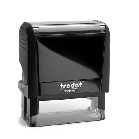 Printy 4913 Timbro di testo Trodat PERSONALIZZATO fino a 6 righe nero dim. max personalizzazione 58×22 mm – 11664