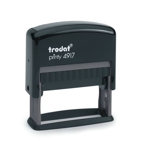 Printy 4917 Timbro di testo Trodat PERSONALIZZATO fino a 3 righe nero dim. max personalizzazione 50×10 mm – 68831