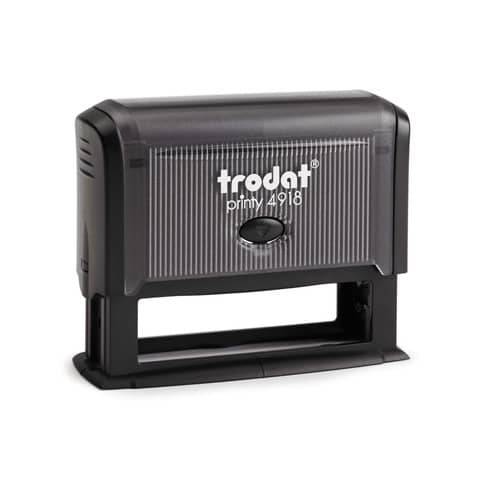 Printy 4918 Timbro di testo Trodat PERSONALIZZATO fino a 3 righe nero dim. max personalizzazione 75×15 mm – 20718