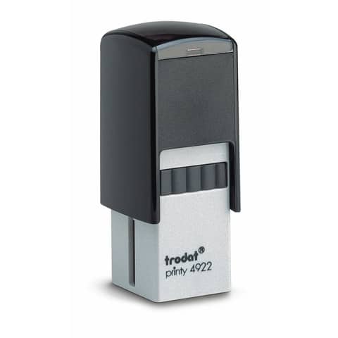 Printy 4922 Timbro di testo Trodat PERSONALIZZATO fino a 5 righe nero dim. max personalizzazione 20×20 mm -11668