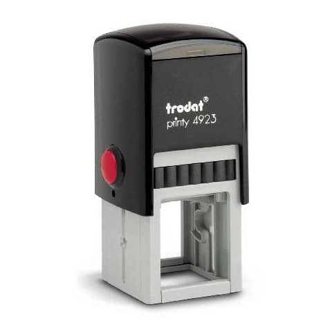 Printy 4923 Timbro di testo Trodat PERSONALIZZATO fino a 7 righe nero dim. max personalizzazione 30×30 mm – 11669
