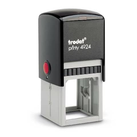 Printy 4924 Timbro di testo Trodat PERSONALIZZATO fino a 8 righe nero dim. max personalizzazione 40×40 mm – 11670